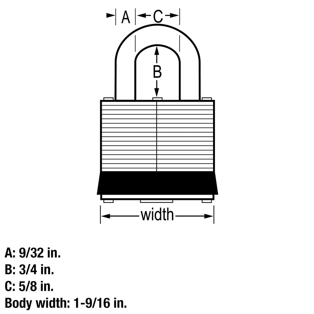 Stainless Steel Outdoor Padlock with Key, 4 Pack H84057
