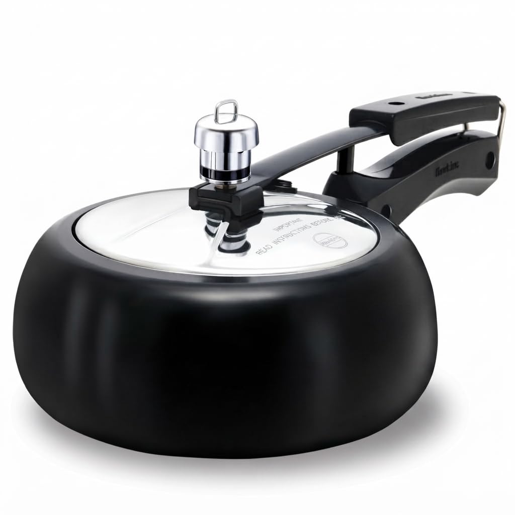 2 Litre Black Hard Anodised Pressure Cooker J900