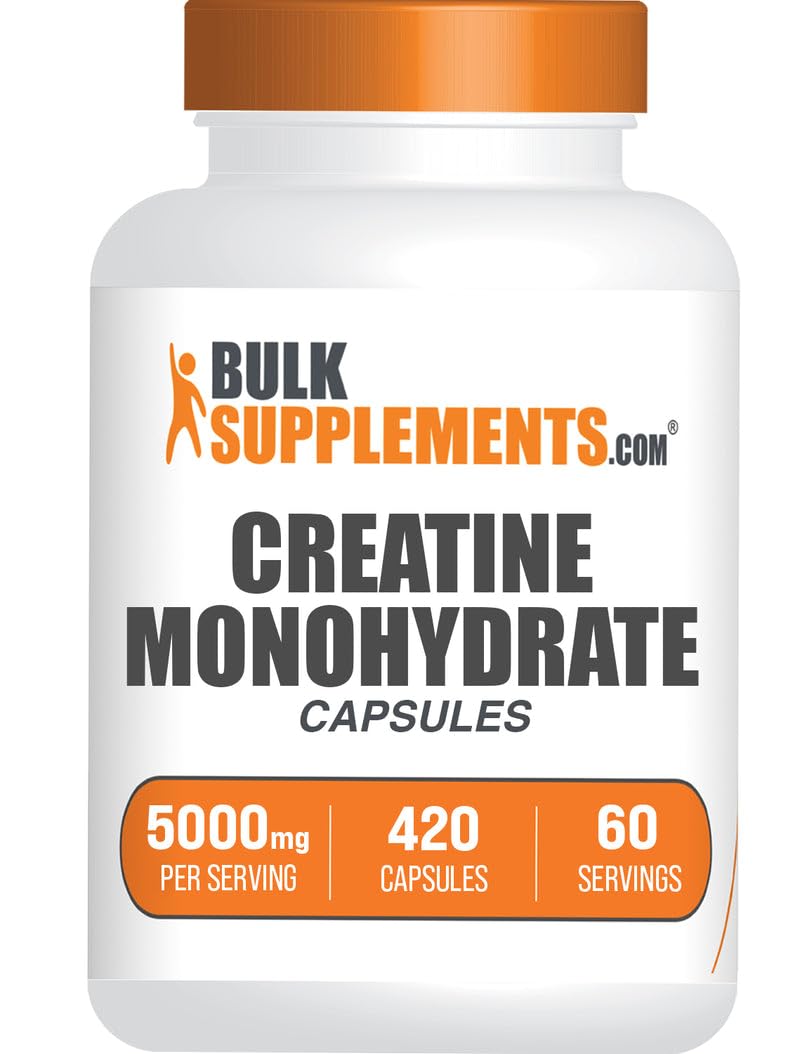 Micronized Creatine Monohydrate Capsules Gluten Free 5000mg 420 Count M1347