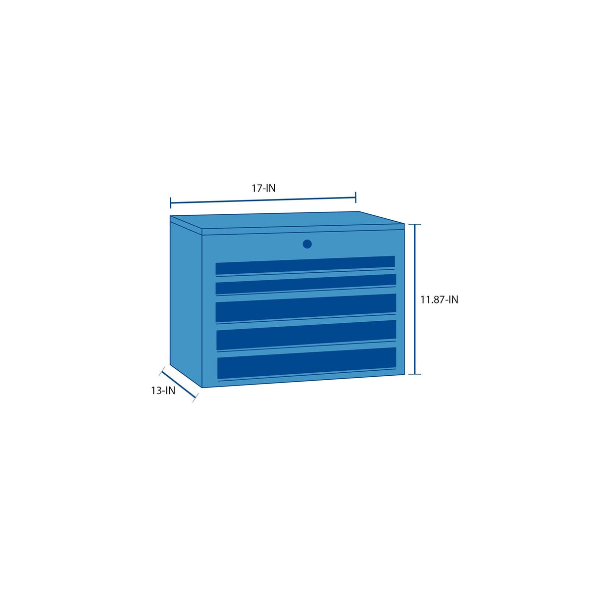 Lockable 17-in. Deep Tool Box A5009