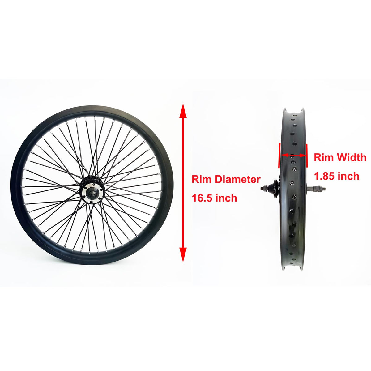 20" 26" Heavy Duty Bicycle Rear Wheel Rim 48 Spokes Aluminum Alloy Disc Brake C1229