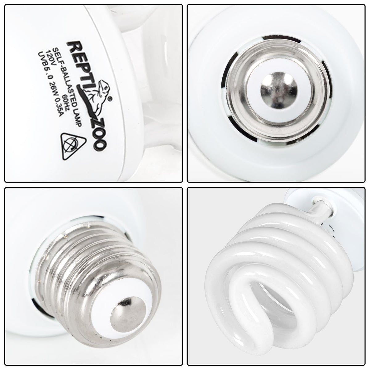 Reptile Heat Lamp Combo Pack with Dual Light Fixture U872126