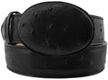 Black Leather Western Cowboy Belt D706