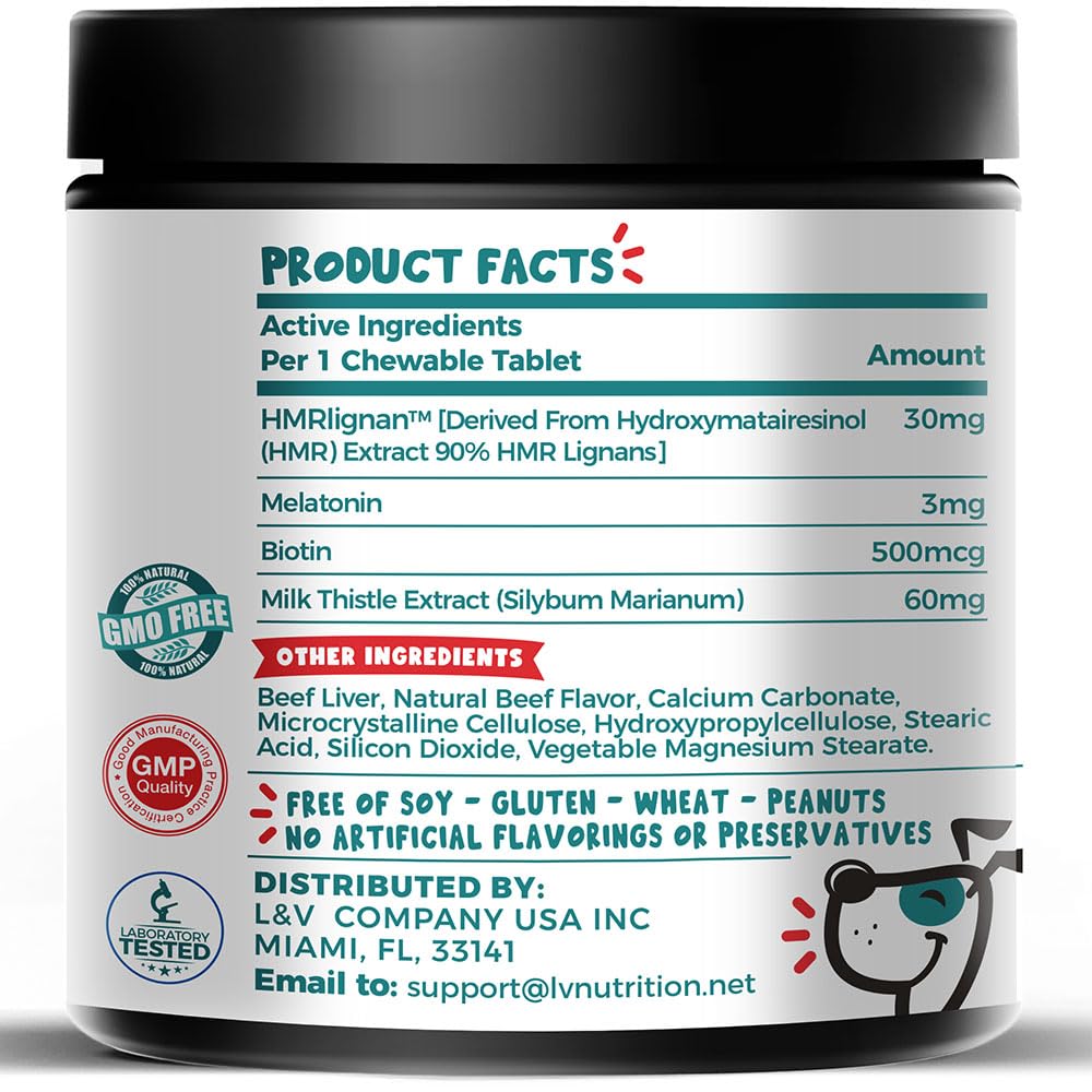 Melatonin, Biotin & Milk Thistle Complex for Dogs P2780