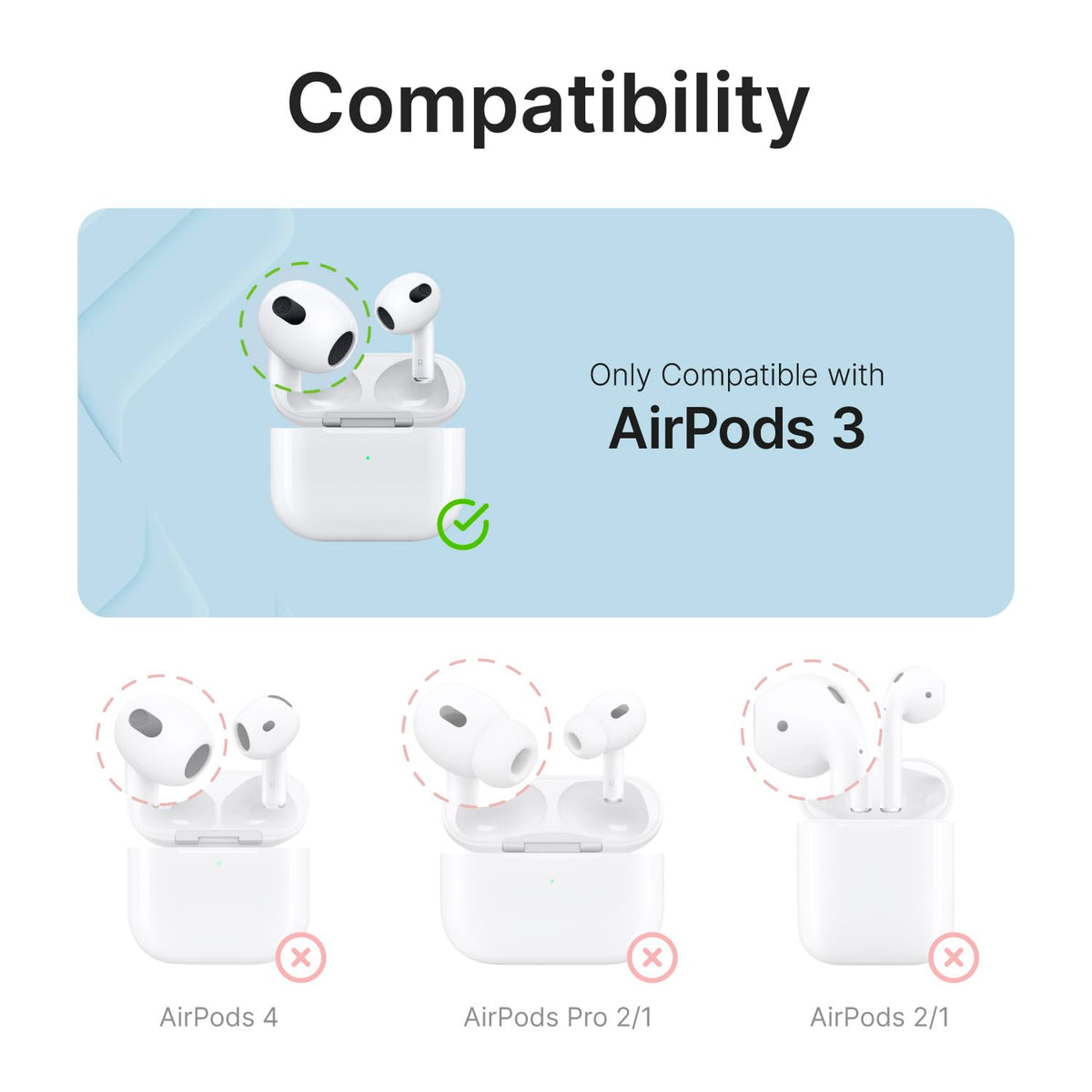 Waterproof AirPods 3rd Generation Case with Carabiner L35030
