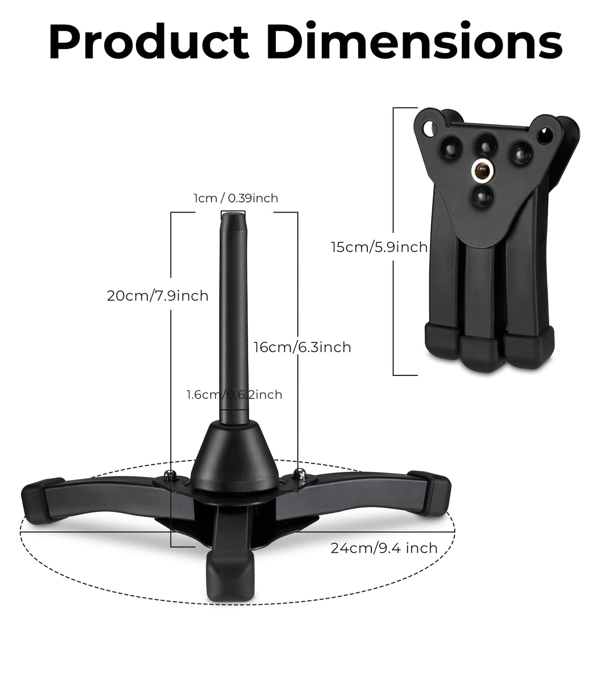 Portable Foldable Flute Stand with Bag O65400