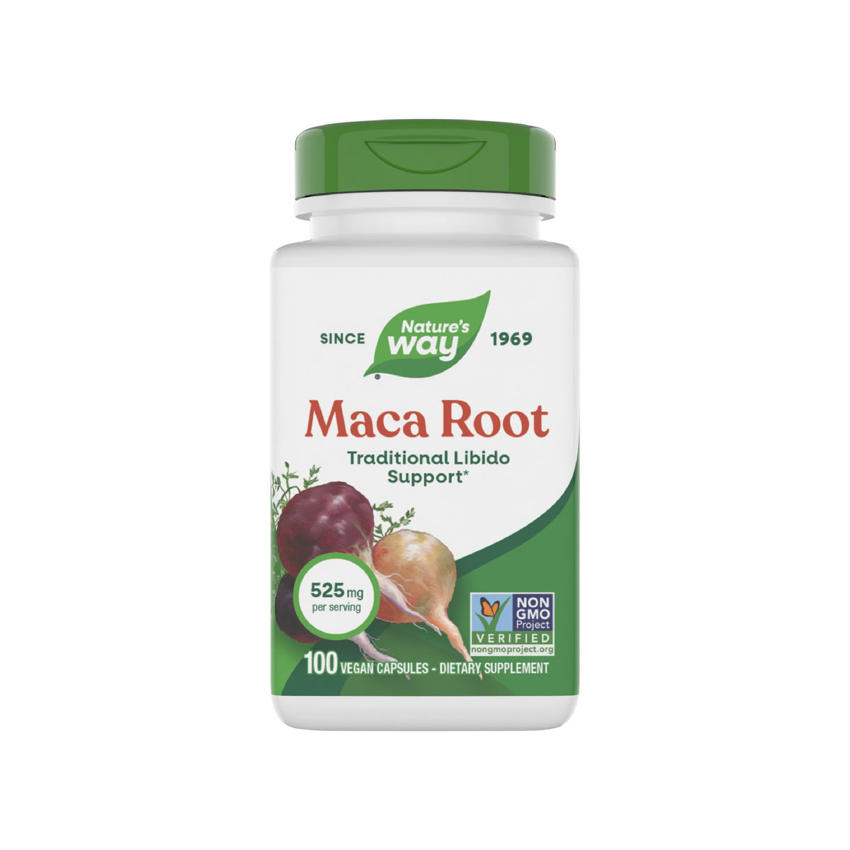 Maca Root Capsules Vegan 100 ct E690