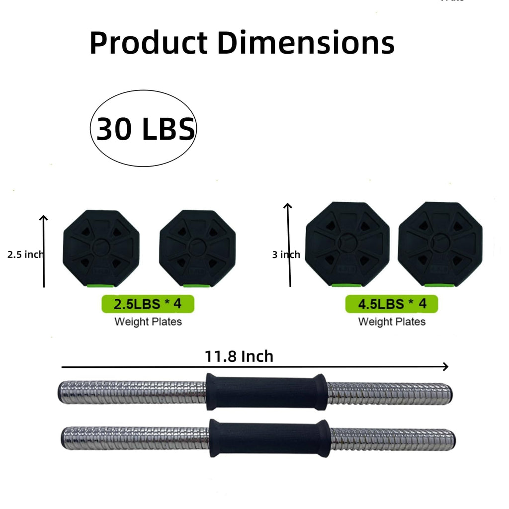 30 LBS Adjustable Dumbbell Set O4323
