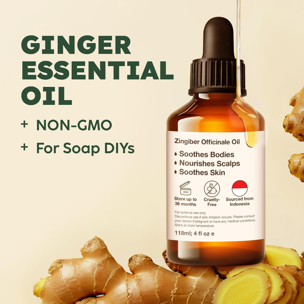Ginger Hair Oil & Lavender Diffuser Essential Oil Set 2x4 fl oz U924388