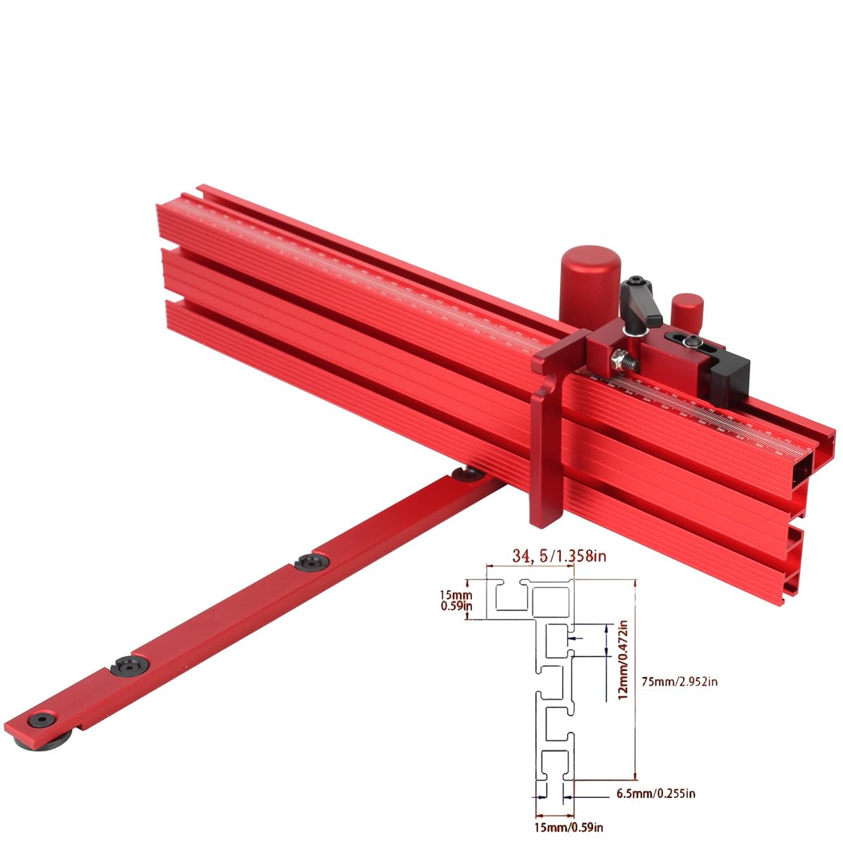 Table Saw Precision Miter System with Miter Fence & Bar I8475