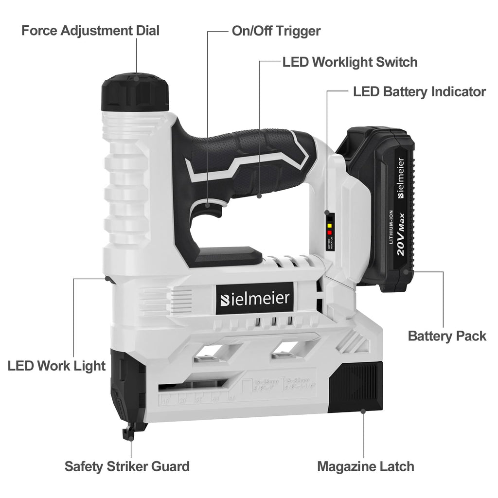 18 Gauge 2 In 1 Cordless Brad Nailer Stapler K7166