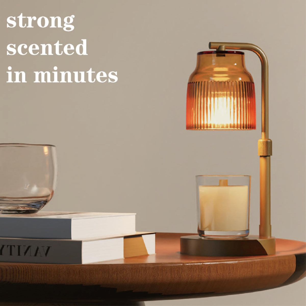 Candle Warmer Lamp with Timer Dimmer Adjustable Height C39972