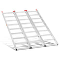 69" L x 50" W Tri-Fold Aluminum ATV Loading Ramp 1500lb Capacity Z54878