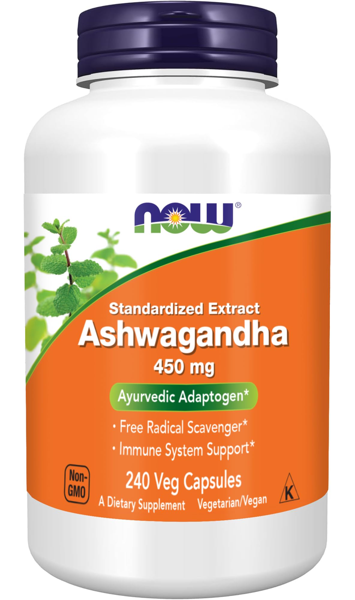Ashwagandha Extract 450 mg Vegan 240 Veg Capsules G92008