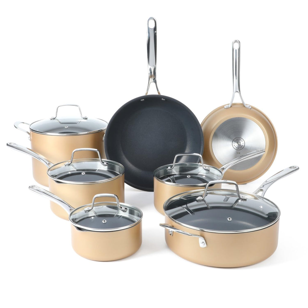12 Piece Hard Anodized Nonstick Cookware Set H44432