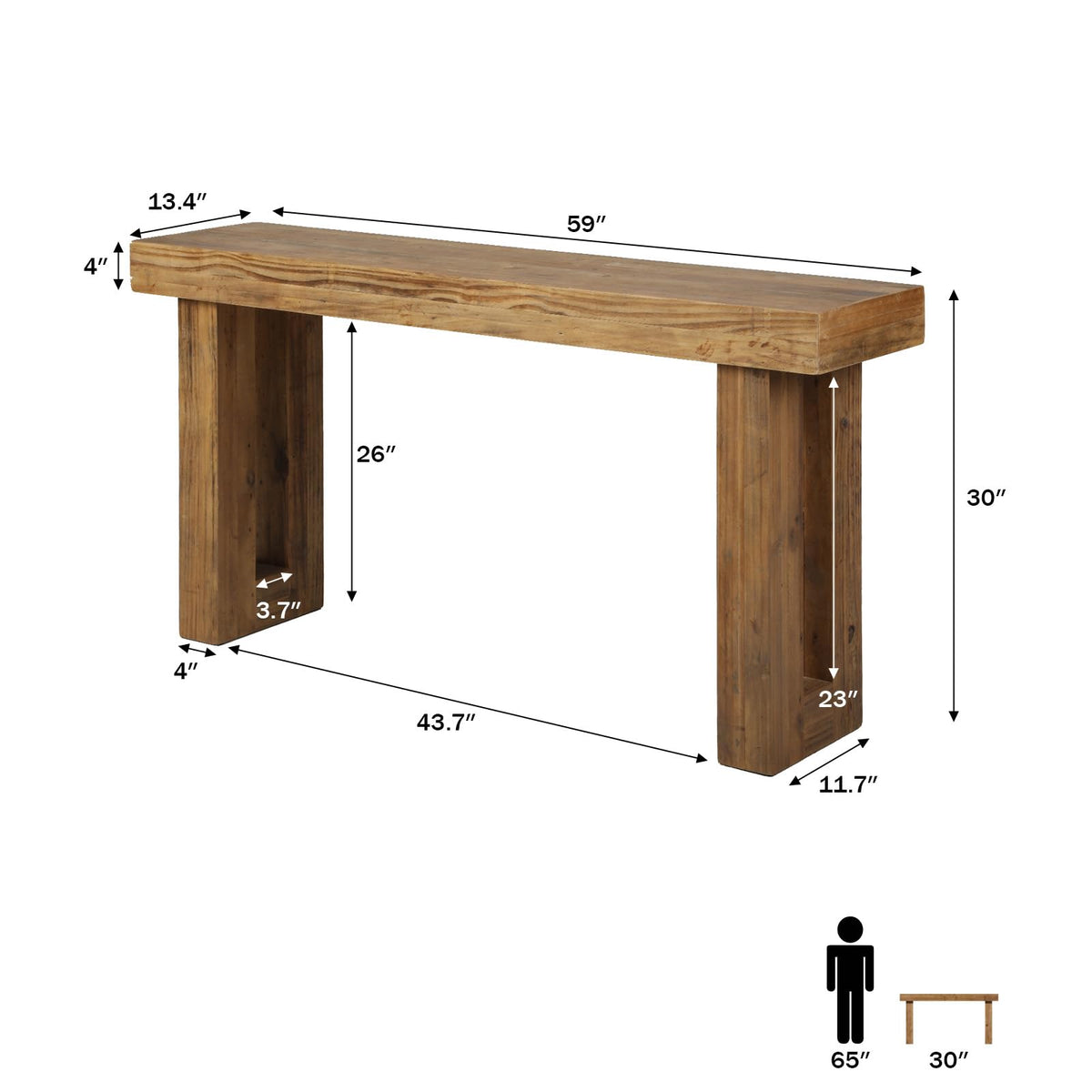 Solid Wood Console Table K63191