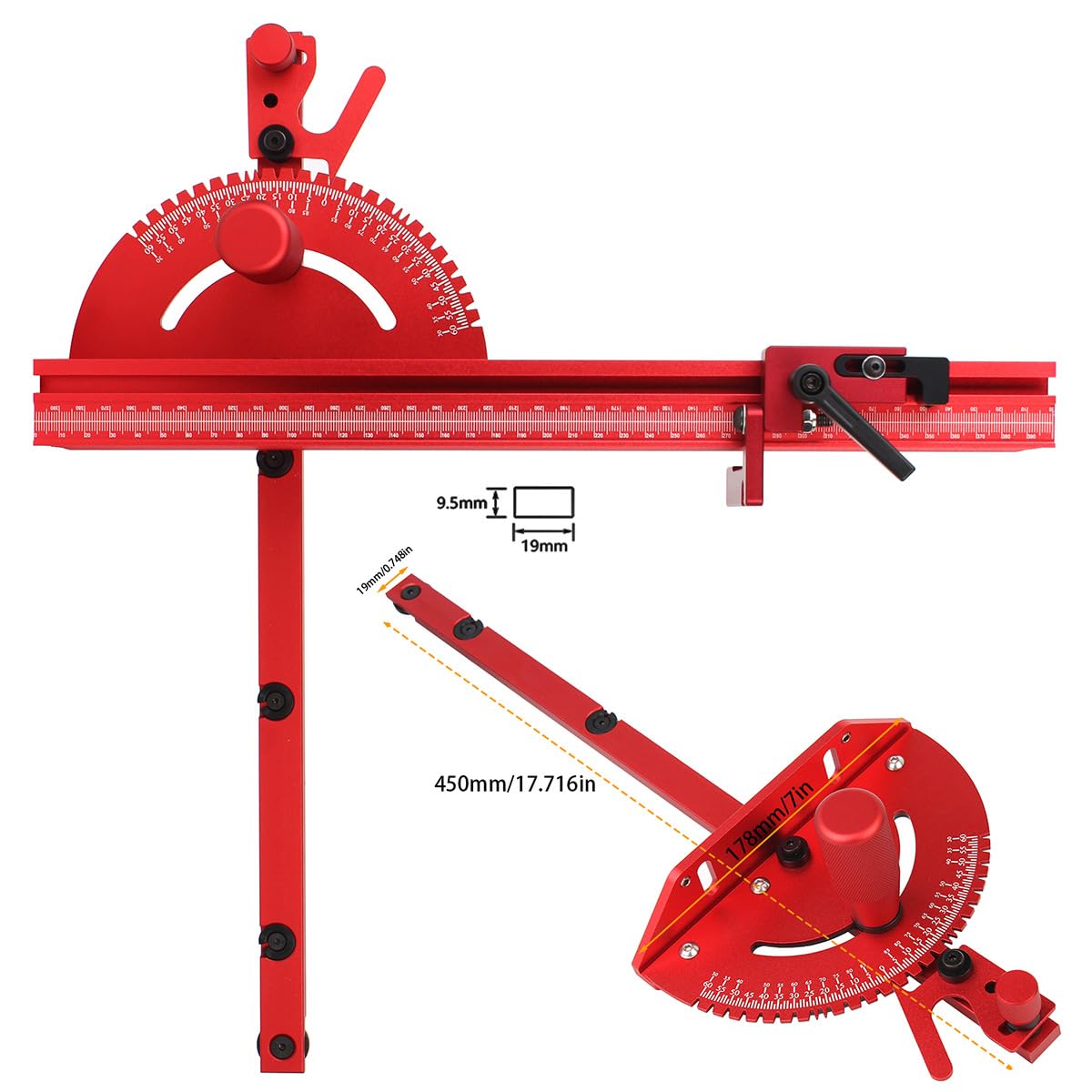 Table Saw Precision Miter System with Miter Fence & Bar I8475