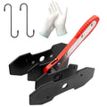 Brake Caliper Press Tool with 2 Caliper Hooks 2 Steel Plates and Gloves B2489