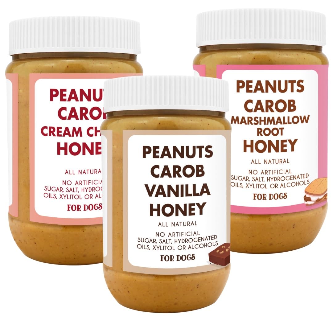 Red Velvet Brownie Butter S'Mores Natural Dog Peanut Butter Set of 3 P273