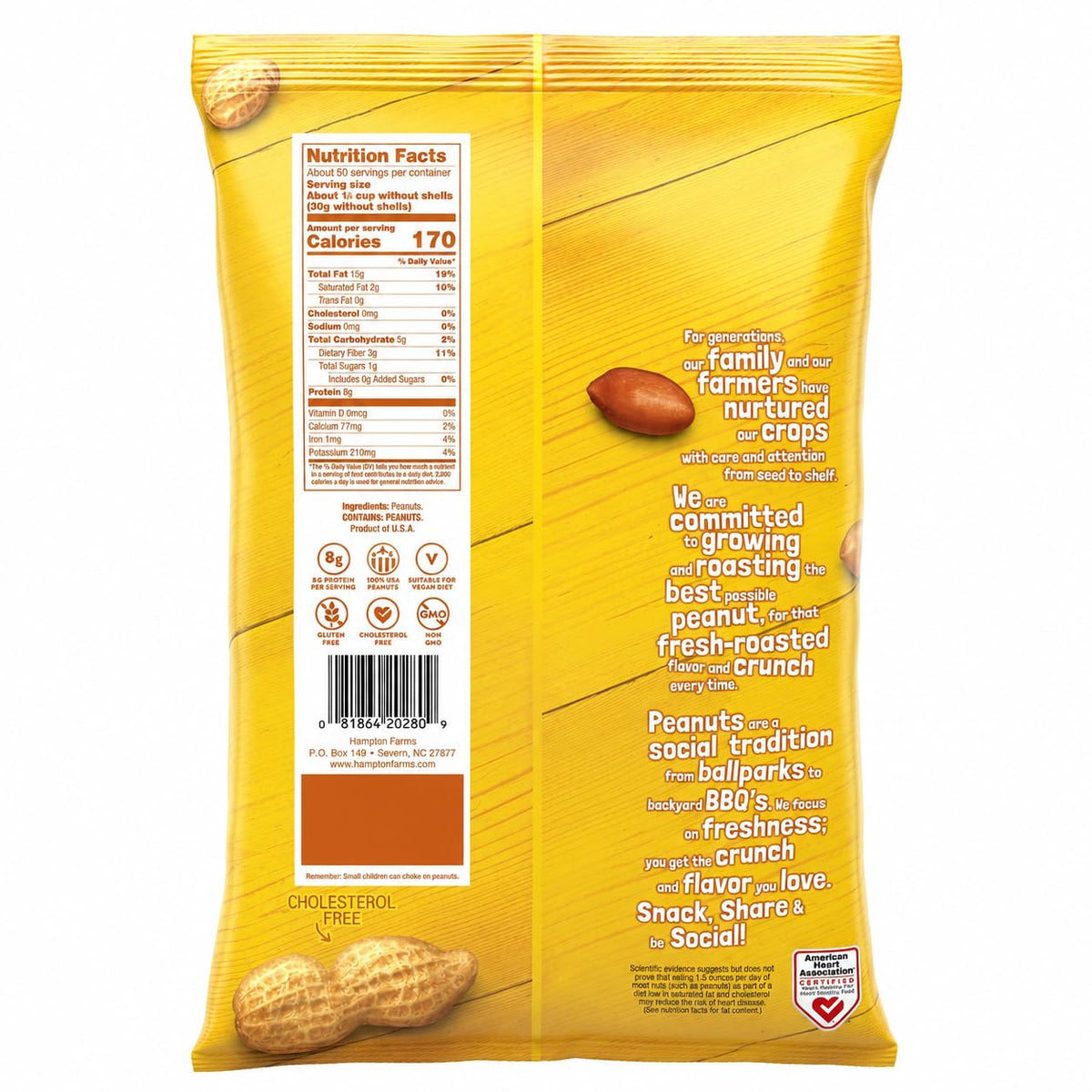 Unsalted In-Shell Peanuts 5 lb Bag X39909
