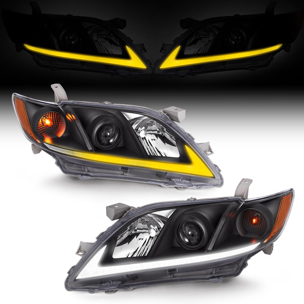 LED DRL Headlight Assembly Pair T6017