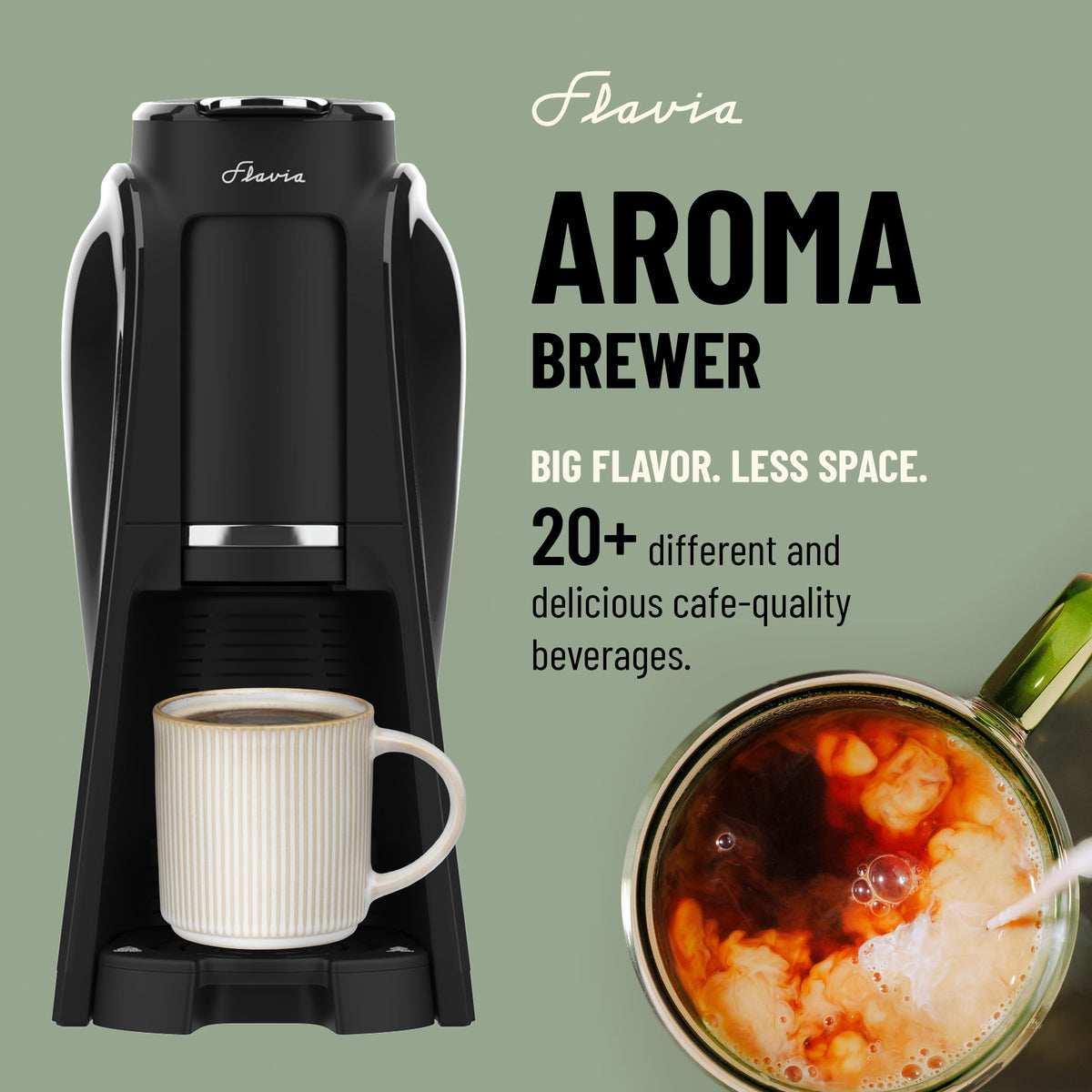 Coffee Machine with Single-Serve Freshpacks, Multiple Brew Sizes, Black J204921