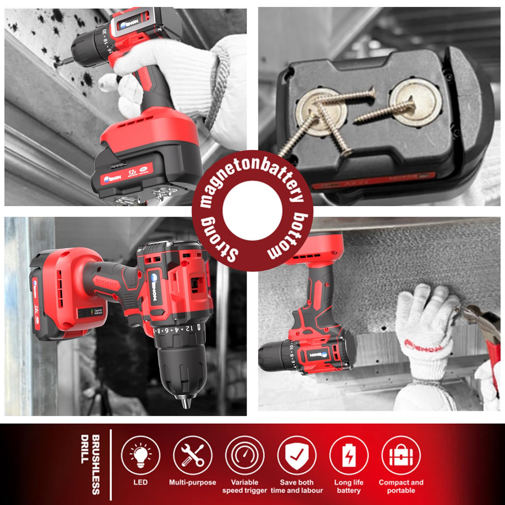 Cordless Drill Set with Battery and Charger X925940