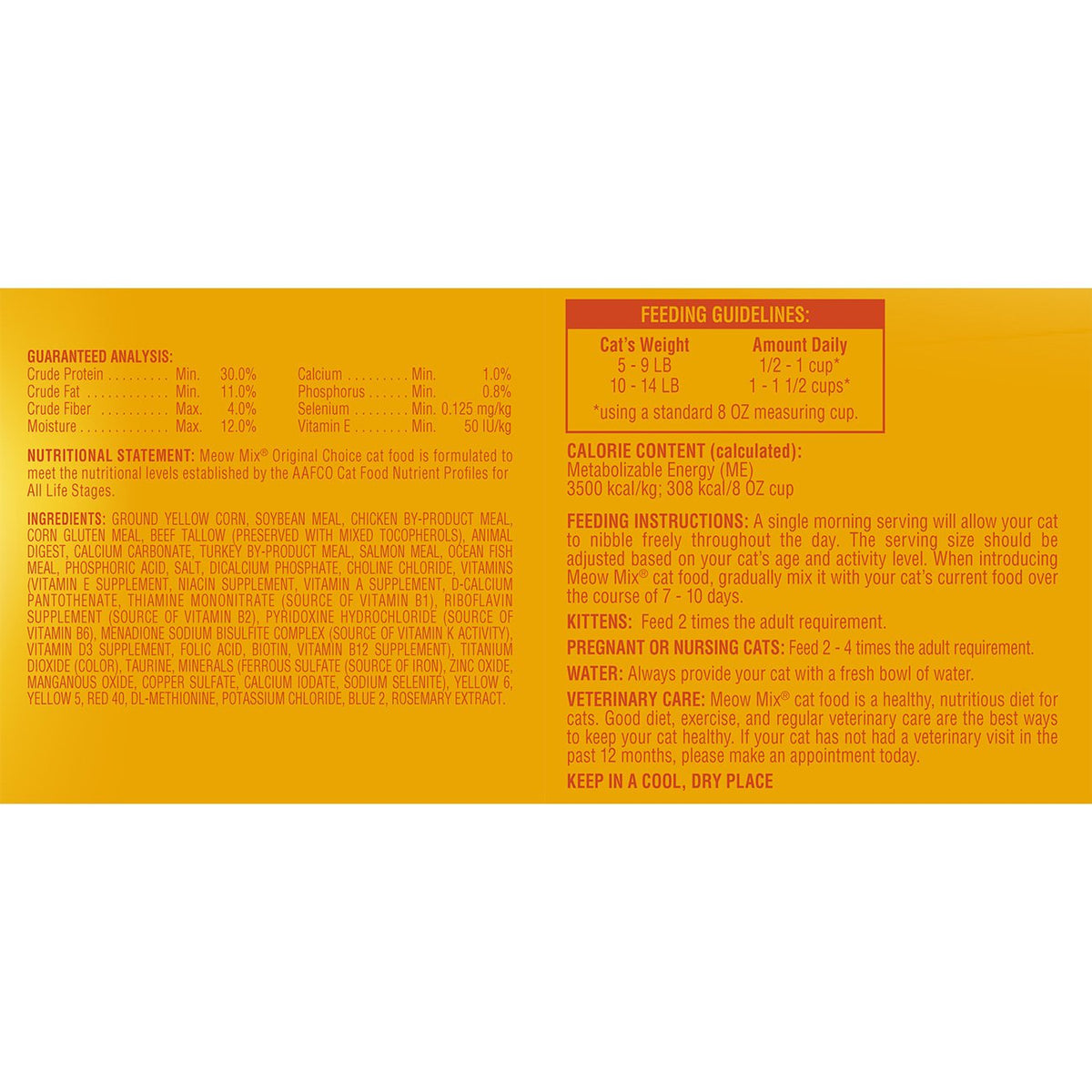 Original 3.15-Pound Cat Food N6030