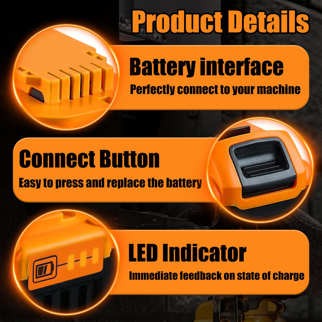 8.0Ah 20V MAX Lithium Batteries 2 Pack L291