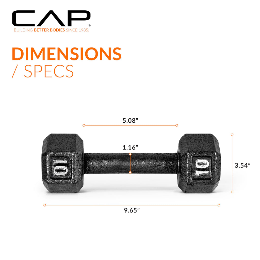 Cast Iron Hex Dumbbell F690877