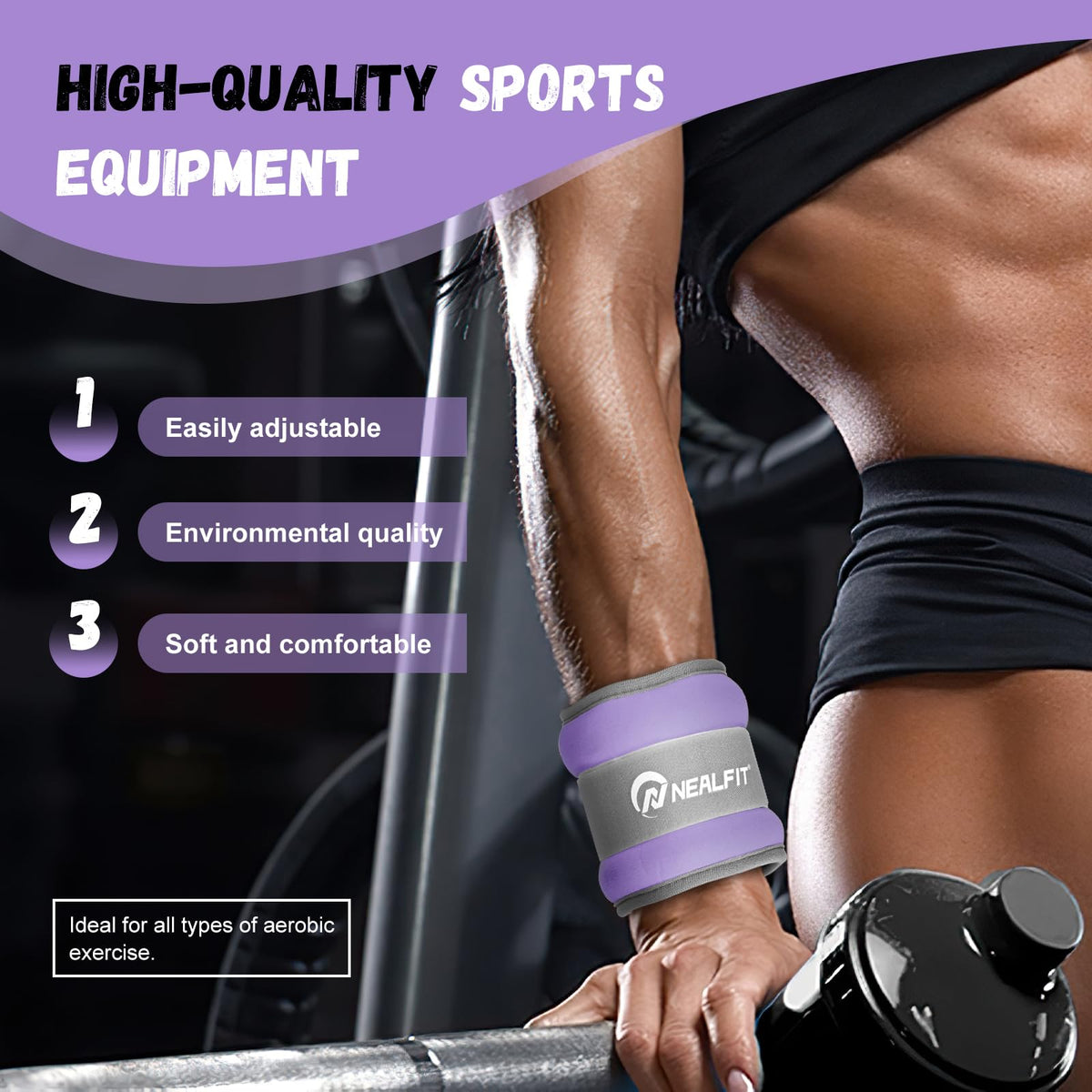 Ankle Weights with Adjustable Strap W746
