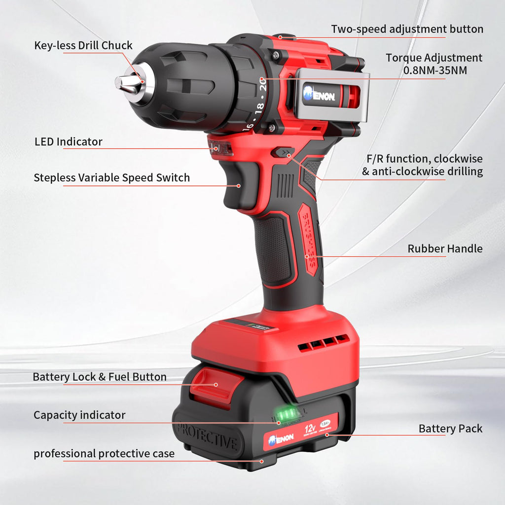 Cordless Drill Set with Battery and Charger X925940