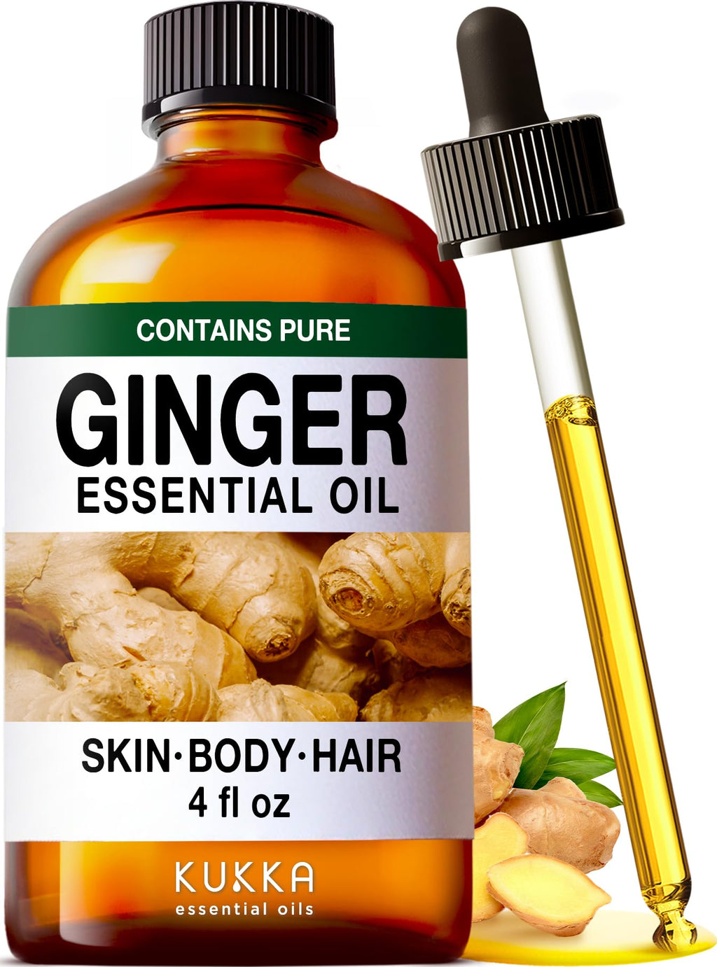 Ginger Hair Oil & Lavender Diffuser Essential Oil Set 2x4 fl oz U924388