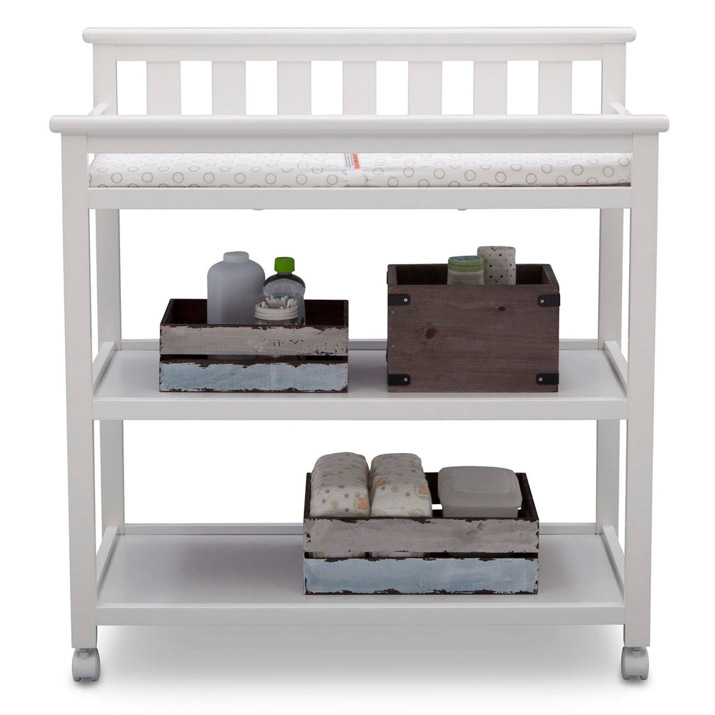 Flat Top Changing Table with Wheels and Changing Pad K610485