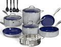 14 Pc Non Stick Ceramic Cookware Set Y5504