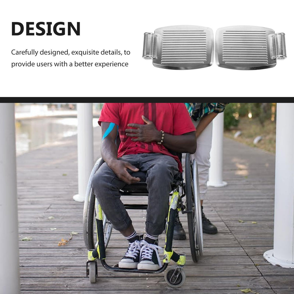 Heavy-Duty Aluminum Alloy Wheelchair Footrest Pair U13917