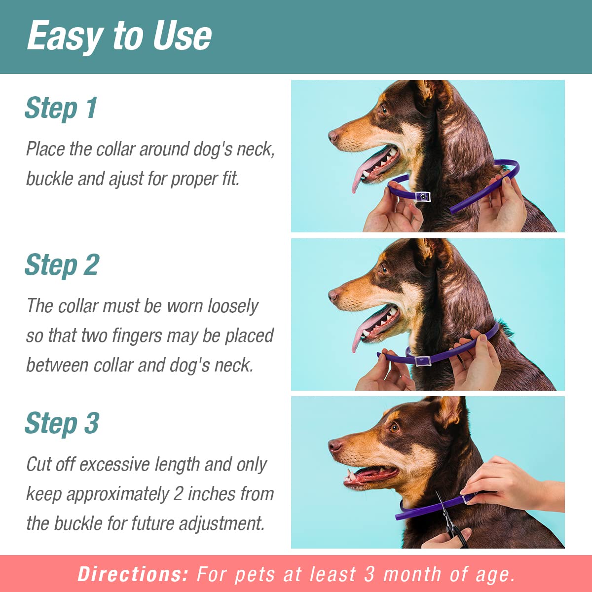 Flea & Tick Collar Plant Powered Blue 2-Pack Z8688