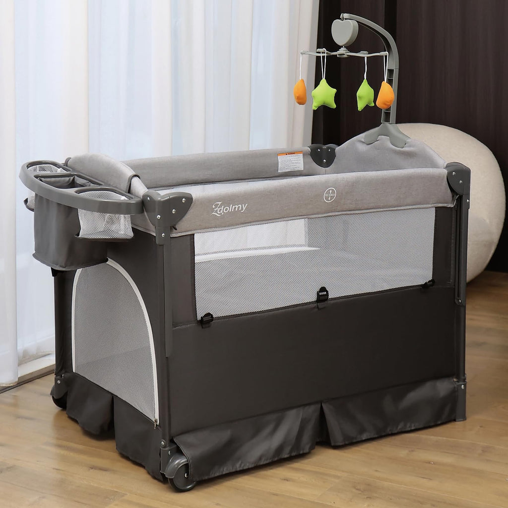 4-in-1 Pack and Play with Bassinet and Changing Table X818