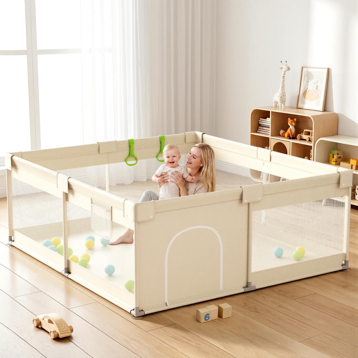 Beige Small Baby Playpen X2395