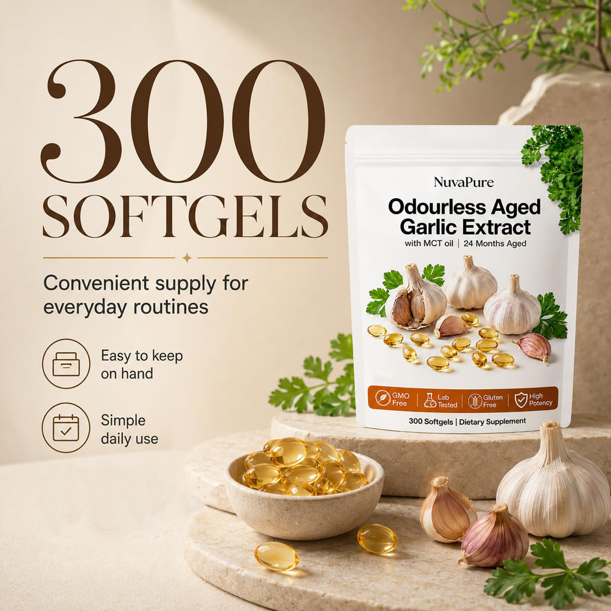 Aged Garlic 300 Softgels C71058