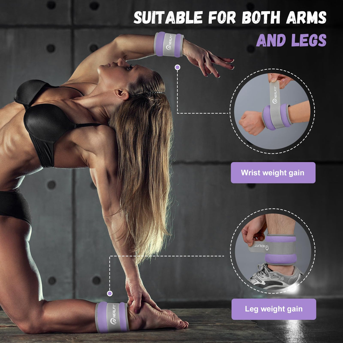 Ankle Weights with Adjustable Strap W746