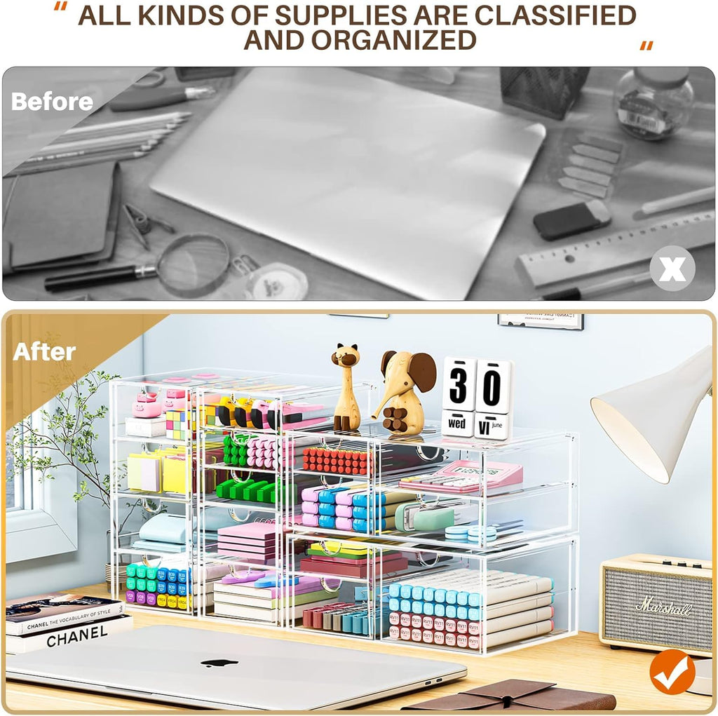 Acrylic 16-Drawer Storage & Makeup Organizer H1855