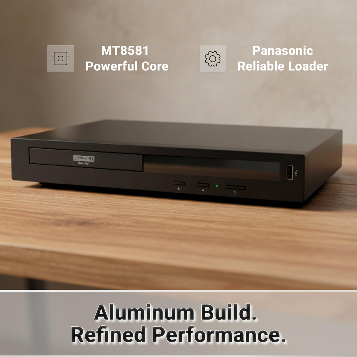 4K UHD Blu-ray Disc Player with Bluetooth F899