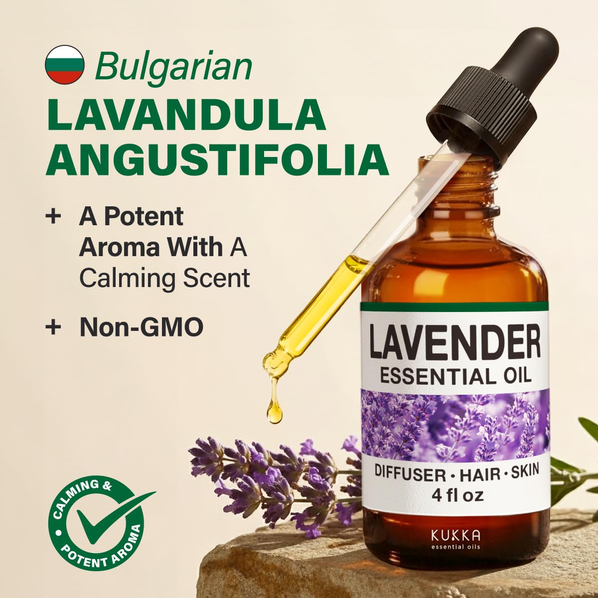 Ginger Hair Oil & Lavender Diffuser Essential Oil Set 2x4 fl oz U924388