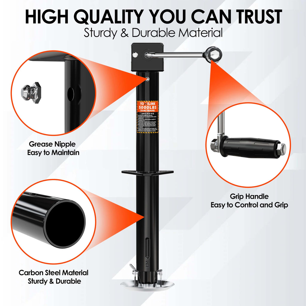5000 lbs 15" Lift A-Frame Trailer Jack R19108