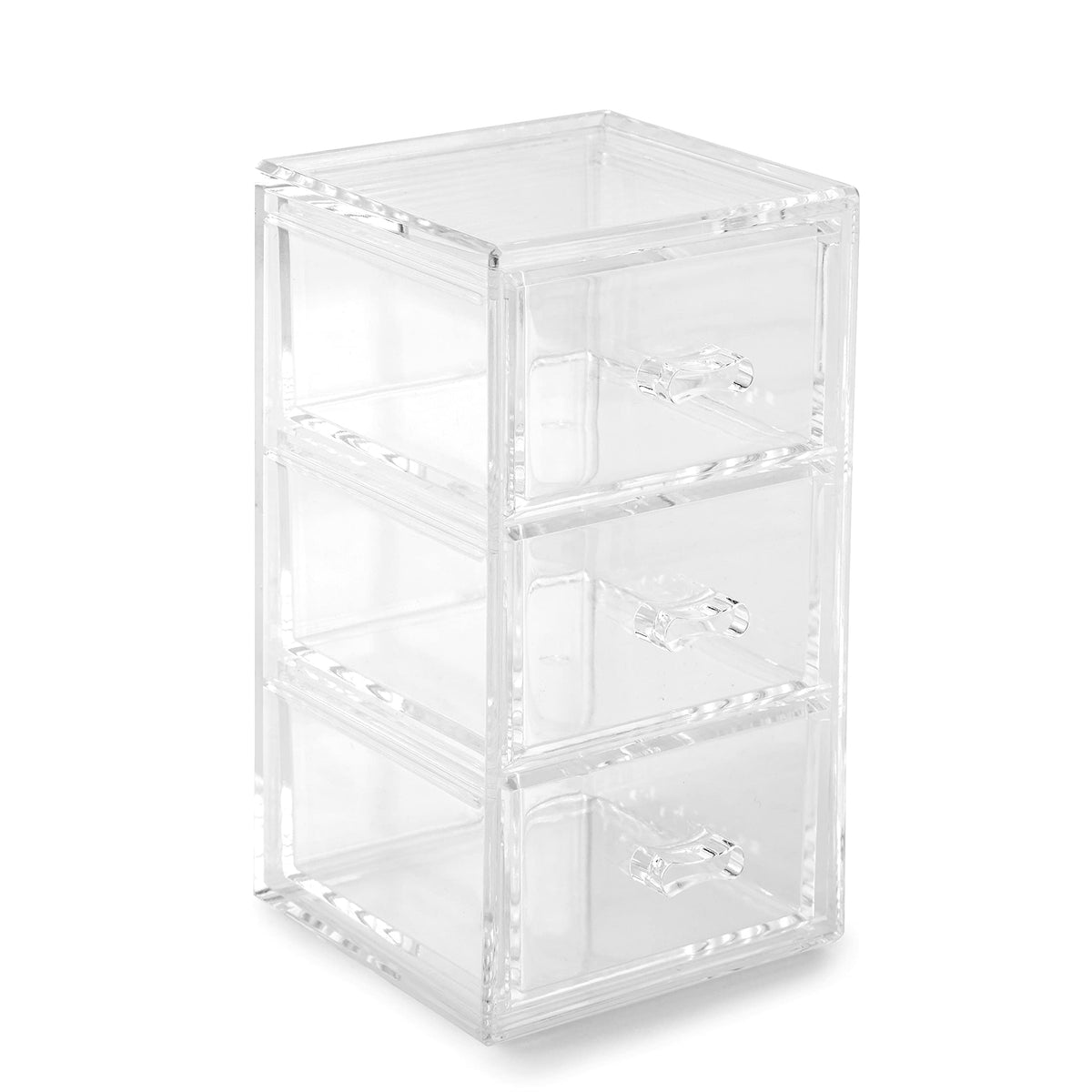 Clear Stackable 3-Drawer Acrylic Organizer W736