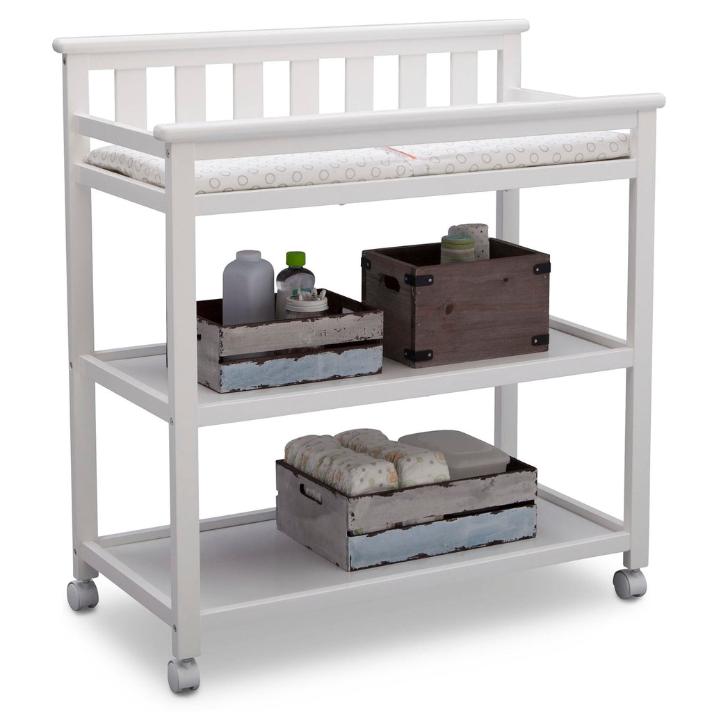 Flat Top Changing Table with Wheels and Changing Pad K610485