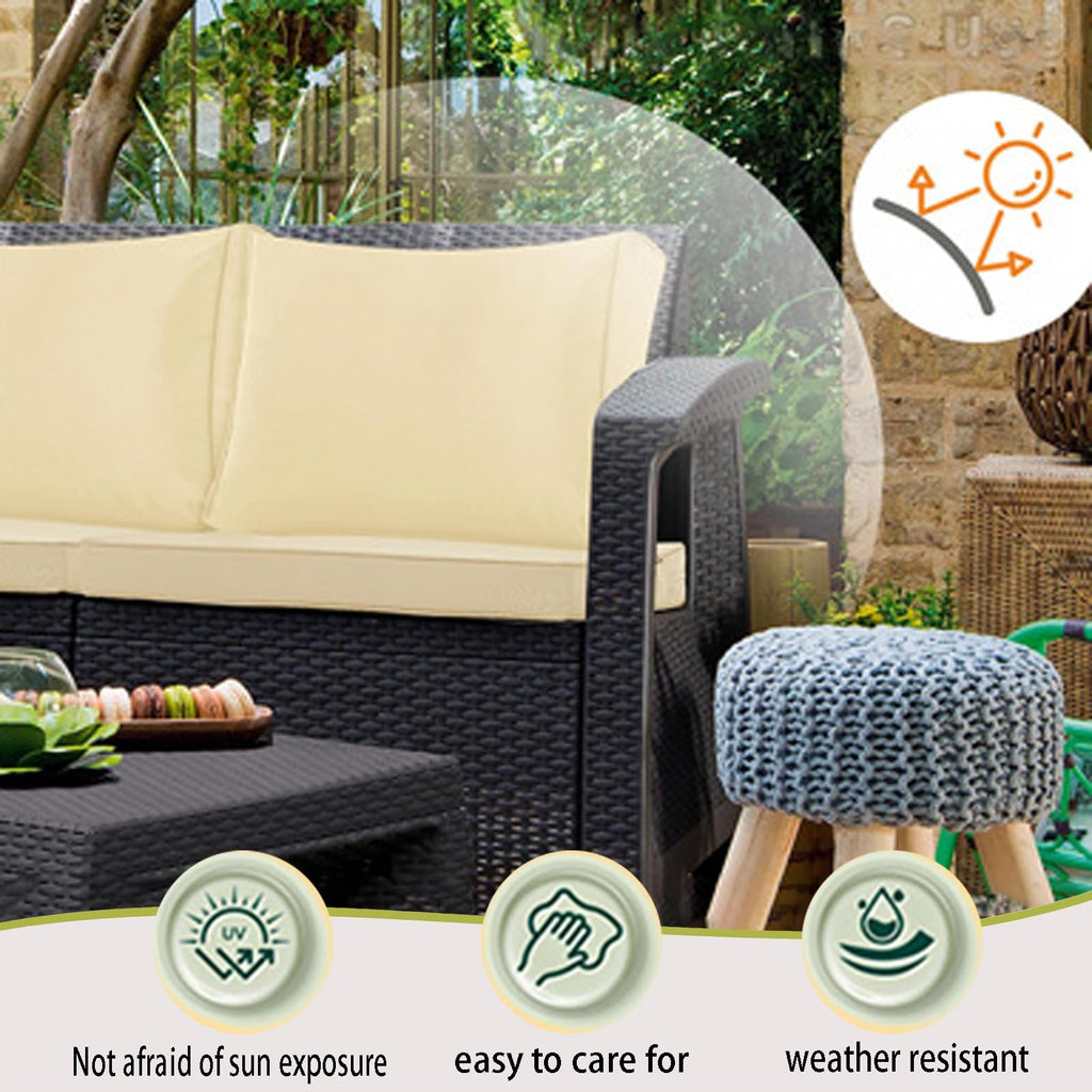Light Blue 14-Piece Water-Repellent Outdoor Replacement Cushions Set G27641