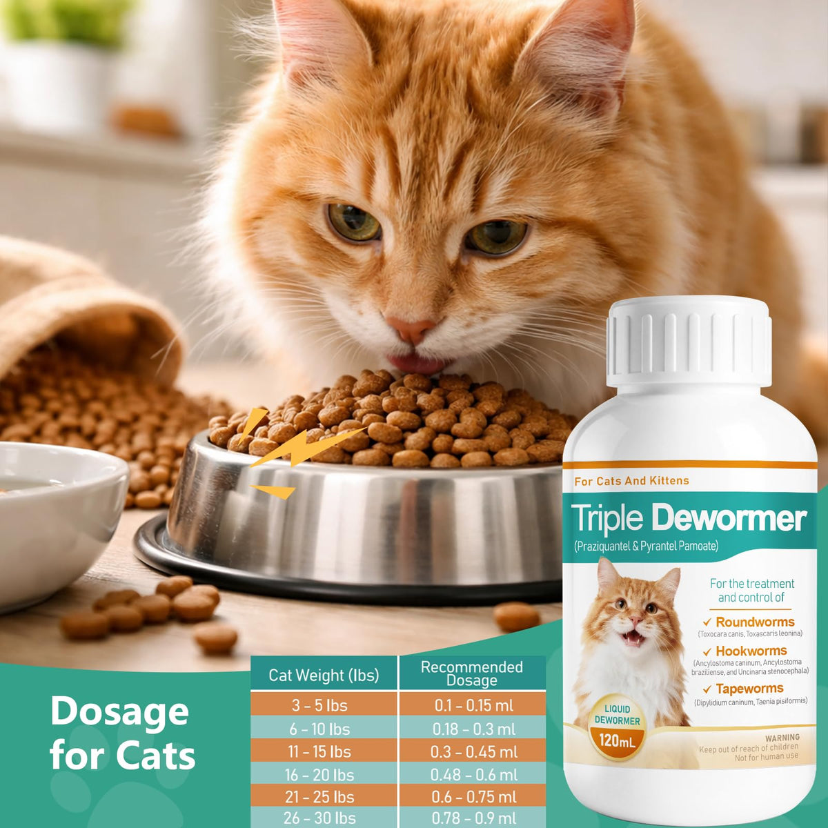 Liquid Cat Dewormer 120 mL T418049
