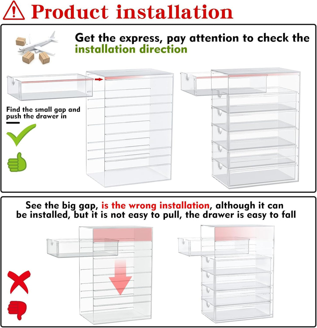 Acrylic 16-Drawer Storage & Makeup Organizer H1855